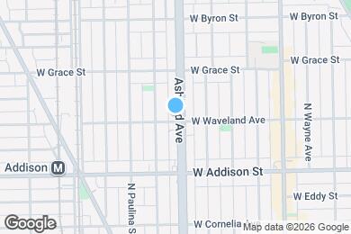 Map image of the property - 1604 W Waveland Ave