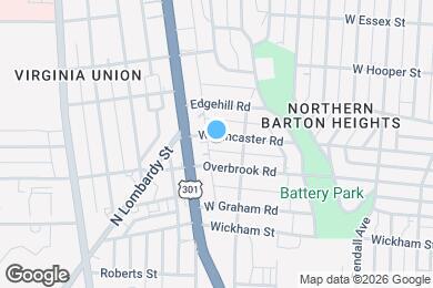 Map image of the property - 813 W Lancaster Rd
