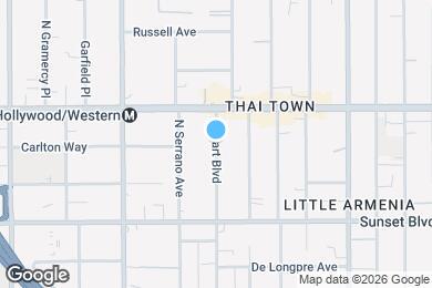 Map image of the property - 1625 N Hobart Blvd