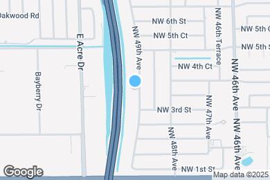 Map image of the property - 361 NW 49th Ave