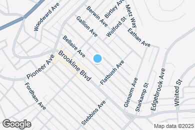 Map image of the property - 725 Bellaire Ave