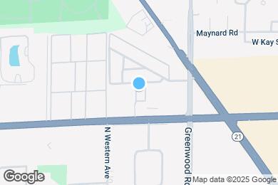 Map image of the property - 1060 W Hollywood Ave
