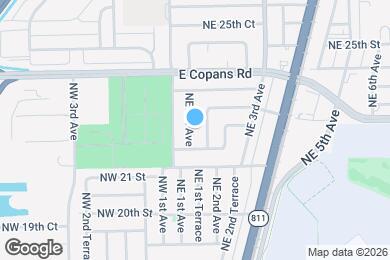 Map image of the property - 2170 NE 1st Ave