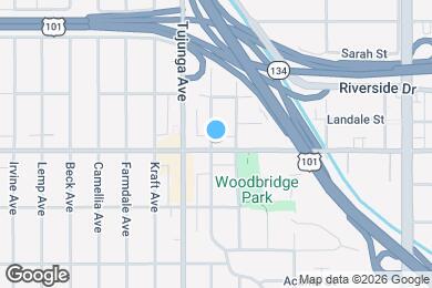 Map image of the property - 2B/2B Courtyard Luxury in Studio City