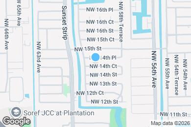 Map image of the property - 5941 NW 14th Ct