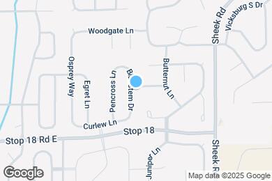 Map image of the property - 1445 Bluestem Dr