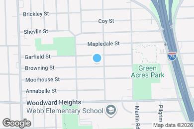 Map image of the property - 2055 Browning St