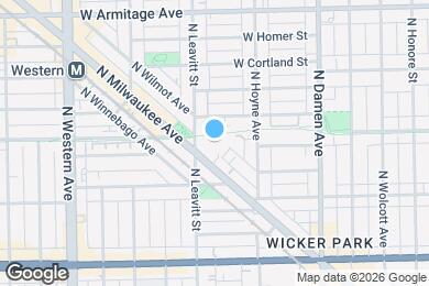 Map image of the property - 1767 N Milwaukee Ave