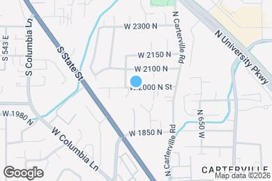 Map image of the property - 893 W 2000 N