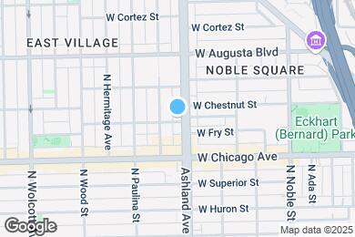 Map image of the property - 846 N Ashland Ave