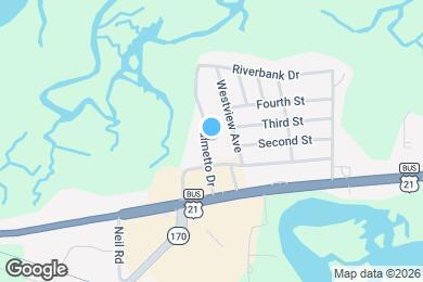 Map image of the property - 1603 Palmetto Dr
