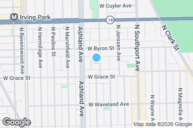 Map image of the property - 3826 N Greenview Ave