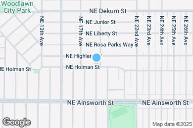 Map image of the property - 1765 NE Holman St