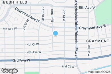 Map image of the property - 931 4th Ter W