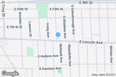 Map image of the property - 739 S Alexander Ave