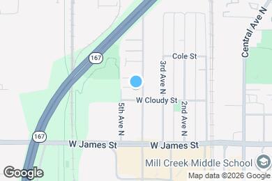 Map image of the property - 811 4th Ave N