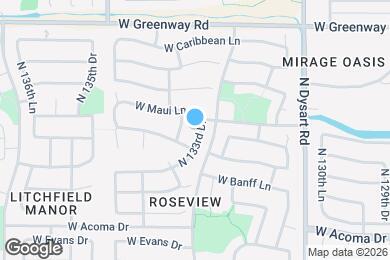 Map image of the property - 14944 N 133rd Dr