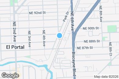 Map image of the property - 8823 NE 4th Avenue Rd