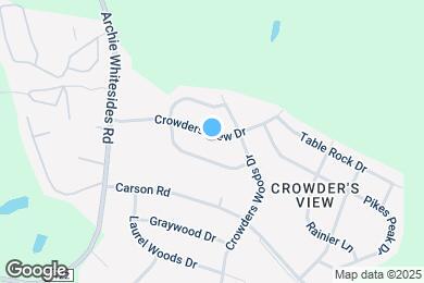 Map image of the property - 3633 Crowders View Dr
