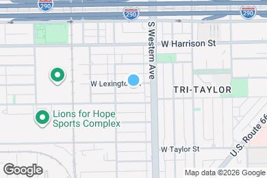 Map image of the property - 2431 W Lexington St