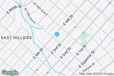 Map image of the property - 316 N 15th Ave E