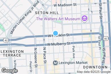 Map image of the property - 319 W Franklin St