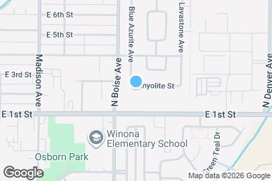 Map image of the property - 1678 Rhyolite St