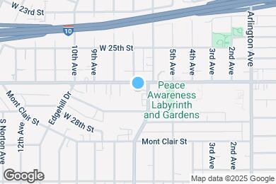 Map image of the property - 3616 W Adams Blvd