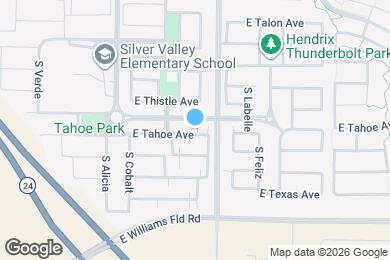 Map image of the property - 9918 E Tahoe Ave