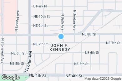 Map image of the property - 1451 NE 7th St