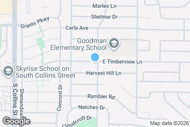 Map image of the property - 1308 E Timberview Ln
