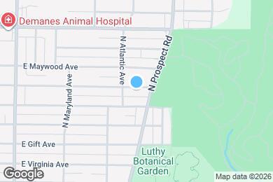 Map image of the property - 1214 E Corrington Ave