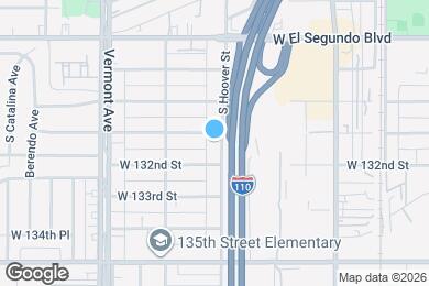 Map image of the property - 13111 S Hoover St