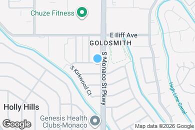Map image of the property - 6460 E Wesley Ave