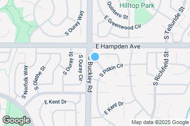 Map image of the property - 16943 E Ithaca Cir