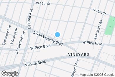 Map image of the property - 4767 San Vicente Blvd