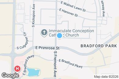 Map image of the property - 1414 E Powell St