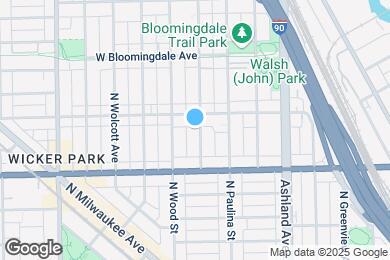 Map image of the property - 1644 N Hermitage Ave