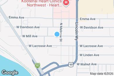 Map image of the property - 816 W Mill Ave