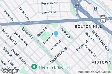 Map image of the property - 1722 Bolton St