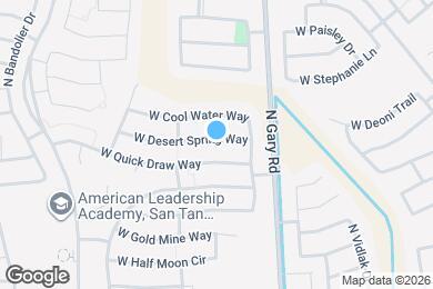 Map image of the property - 1691 W Desert Spring Way