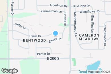 Map image of the property - 10882 Emery Dr