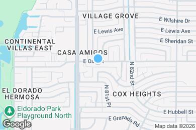 Map image of the property - 8037 E Oak St