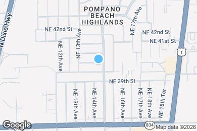 Map image of the property - 1420 NE 40th Ct