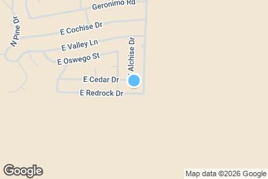 Map image of the property - 4960 E Redrock Dr