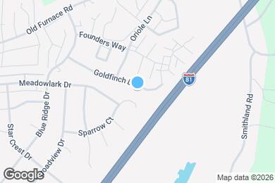 Map image of the property - 1317 Goldfinch Dr