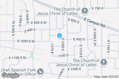 Map image of the property - 952 S 1350 E