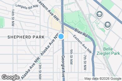 Map image of the property - 7700 Georgia Ave NW