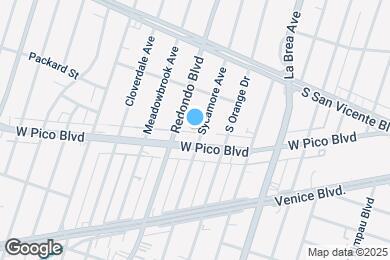 Map image of the property - 1339 S Sycamore Ave