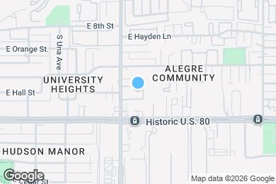 Map image of the property - 1201 S McClintock Dr